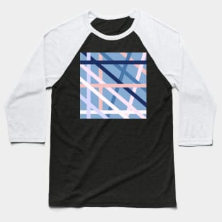 Abstract Lines Of Soft Colors Baseball T-Shirt